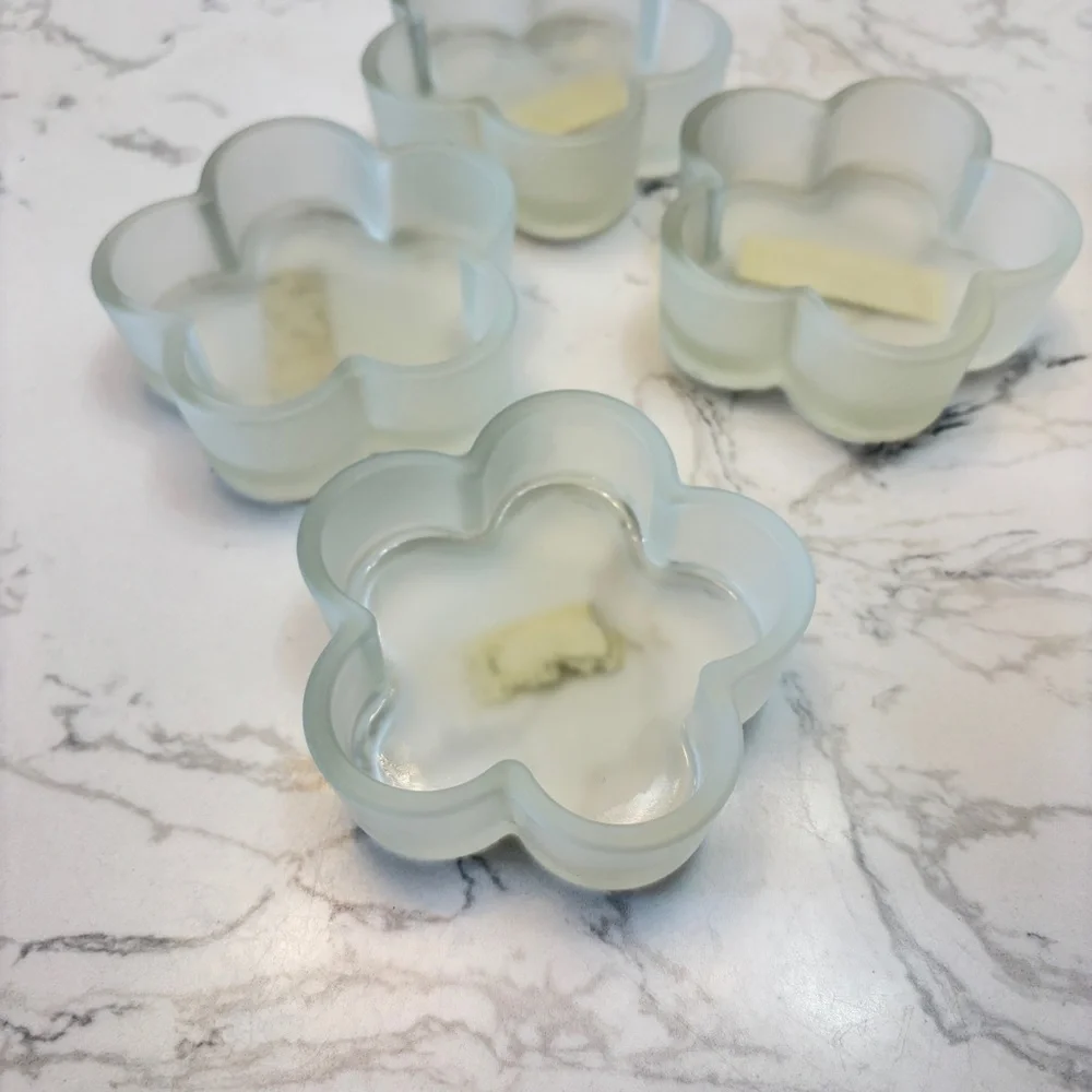 Vintage IKEA Glass Tea Light Holders, Set of 4